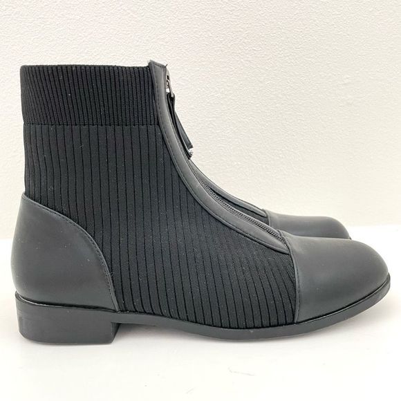 Journee Collection Black Front Zip Bexlie Bootie Women’s size 9 - Picture 7 of 10